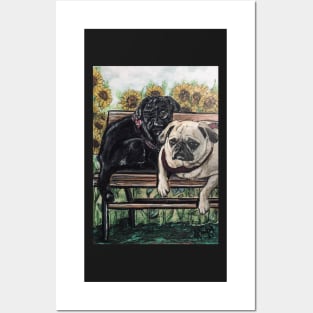 Pug pals Posters and Art